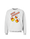 Happy Halloween Cute Candy Corn Sweatshirt-Sweatshirts-TooLoud-White-Small-Davson Sales