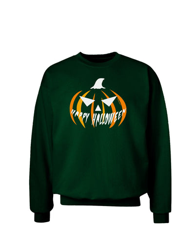 Happy Halloween Jack Adult Dark Sweatshirt-Sweatshirts-TooLoud-Deep-Forest-Green-Small-Davson Sales