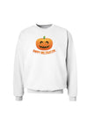 Happy Halloween Jack-o-lantern Sweatshirt-Sweatshirts-TooLoud-White-Small-Davson Sales