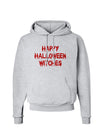 Happy Halloween Witches Blood Red Hoodie Sweatshirt-Hoodie-TooLoud-AshGray-Small-Davson Sales