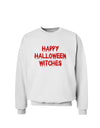 Happy Halloween Witches Blood Red Sweatshirt-Sweatshirts-TooLoud-White-Small-Davson Sales