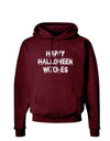 Happy Halloween Witches Dark Hoodie Sweatshirt-Hoodie-TooLoud-Maroon-Small-Davson Sales