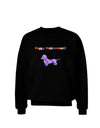 Happy Halloweenie Doxie Dog Halloween Adult Dark Sweatshirt-Sweatshirts-TooLoud-Black-Small-Davson Sales