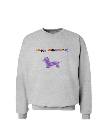 Happy Halloweenie Doxie Dog Halloween Sweatshirt-Sweatshirts-TooLoud-AshGray-Small-Davson Sales