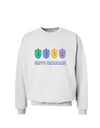 Happy Hanukkah Dreidels Sweatshirt-Sweatshirts-TooLoud-White-Small-Davson Sales