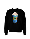 Happy Hanukkah Latte Cup Adult Dark Sweatshirt