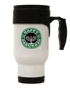 Happy Hanukkah Latte Logo Stainless Steel 14oz Travel Mug-Travel Mugs-TooLoud-White-Davson Sales
