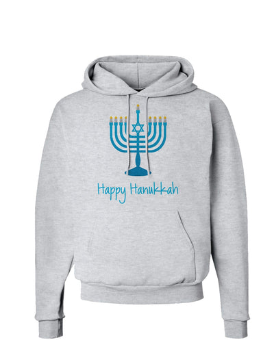 Happy Hanukkah Menorah Hoodie Sweatshirt-Hoodie-TooLoud-AshGray-Small-Davson Sales