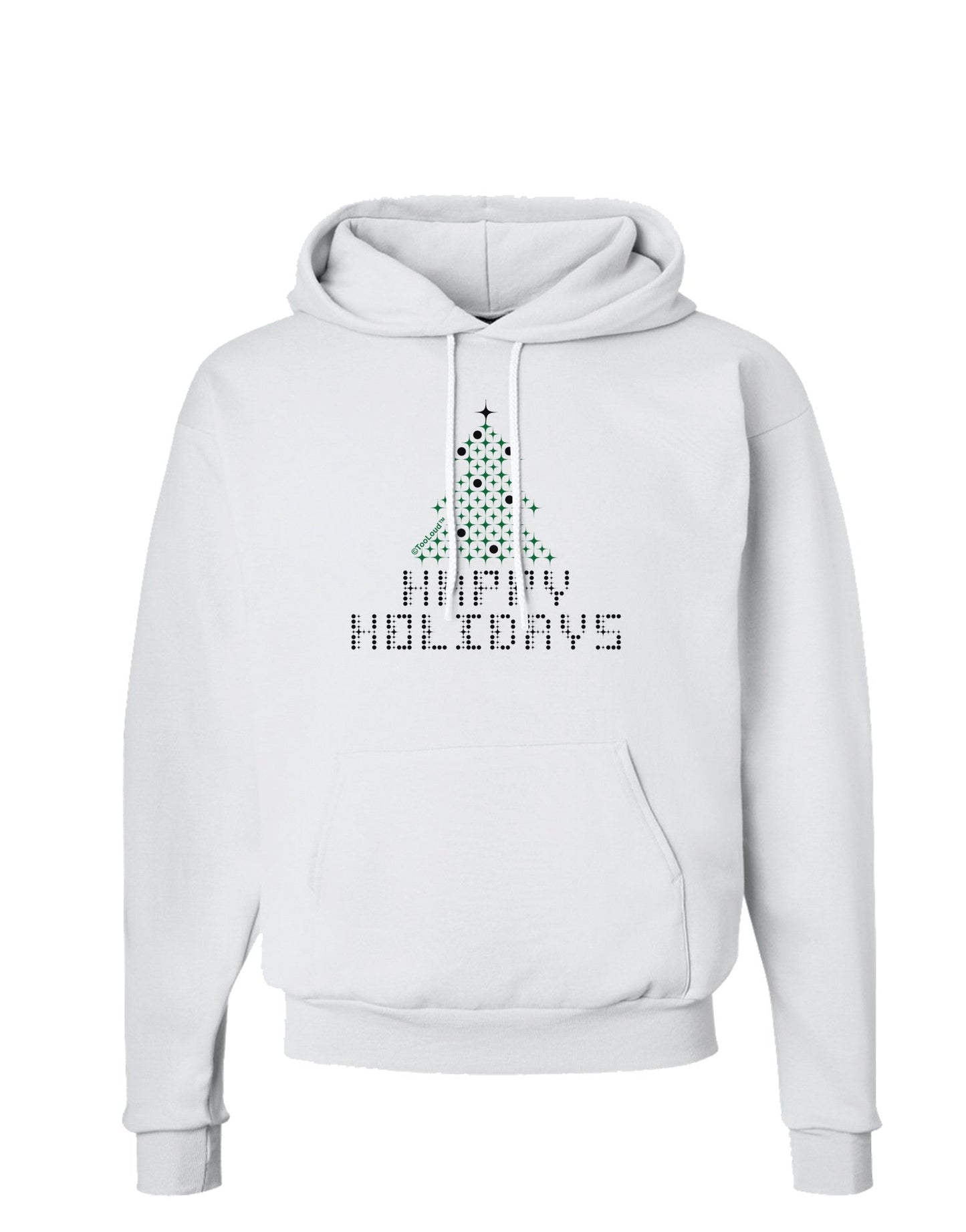 Happy Holidays Sparkles Hoodie Sweatshirt-Hoodie-TooLoud-White-Small-Davson Sales