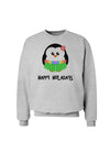 Happy Huladays Holiday Penguin - Christmas Sweatshirt-Sweatshirts-TooLoud-AshGray-Small-Davson Sales