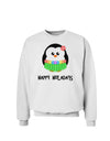 Happy Huladays Holiday Penguin - Christmas Sweatshirt-Sweatshirts-TooLoud-White-Small-Davson Sales