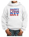 Happy Labor Day ColorText Youth Hoodie Pullover Sweatshirt-Youth Hoodie-TooLoud-White-XS-Davson Sales