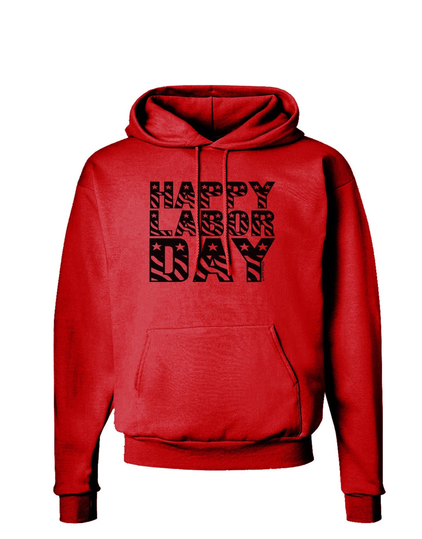 Happy Labor Day Text Hoodie Sweatshirt-Hoodie-TooLoud-Red-Small-Davson Sales