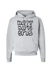 Happy Mardi Gras Text 2 BnW Hoodie Sweatshirt-Hoodie-TooLoud-AshGray-Small-Davson Sales