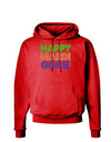 Happy Mardi Gras Text Dark Hoodie Sweatshirt by TooLoud-Hoodie-TooLoud-Red-Small-Davson Sales