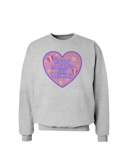 Happy Mother's Day Mommy - Pink Sweatshirt by TooLoud-Sweatshirts-TooLoud-AshGray-Small-Davson Sales