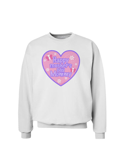 Happy Mother's Day Mommy - Pink Sweatshirt by TooLoud-Sweatshirts-TooLoud-White-Small-Davson Sales