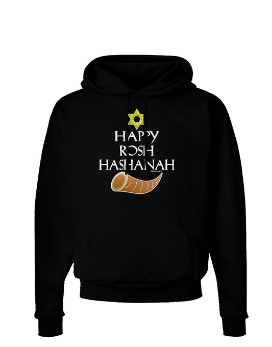 Happy Rosh Hashanah Dark Hoodie Sweatshirt-Hoodie-TooLoud-Black-Small-Davson Sales