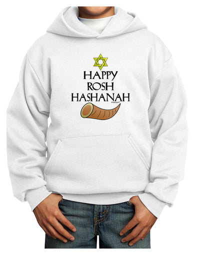 Happy Rosh Hashanah Youth Hoodie Pullover Sweatshirt-Youth Hoodie-TooLoud-White-XS-Davson Sales