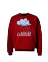 Happy Singles Awareness Day Adult Dark Sweatshirt-Sweatshirts-TooLoud-Deep-Red-Small-Davson Sales