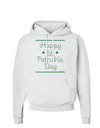 Happy St Patricks Day Clovers Hoodie Sweatshirt-Hoodie-TooLoud-White-Small-Davson Sales