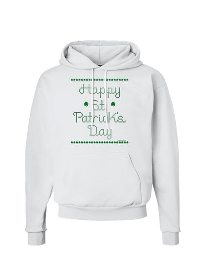 Happy St Patricks Day Clovers Hoodie Sweatshirt-Hoodie-TooLoud-White-Small-Davson Sales