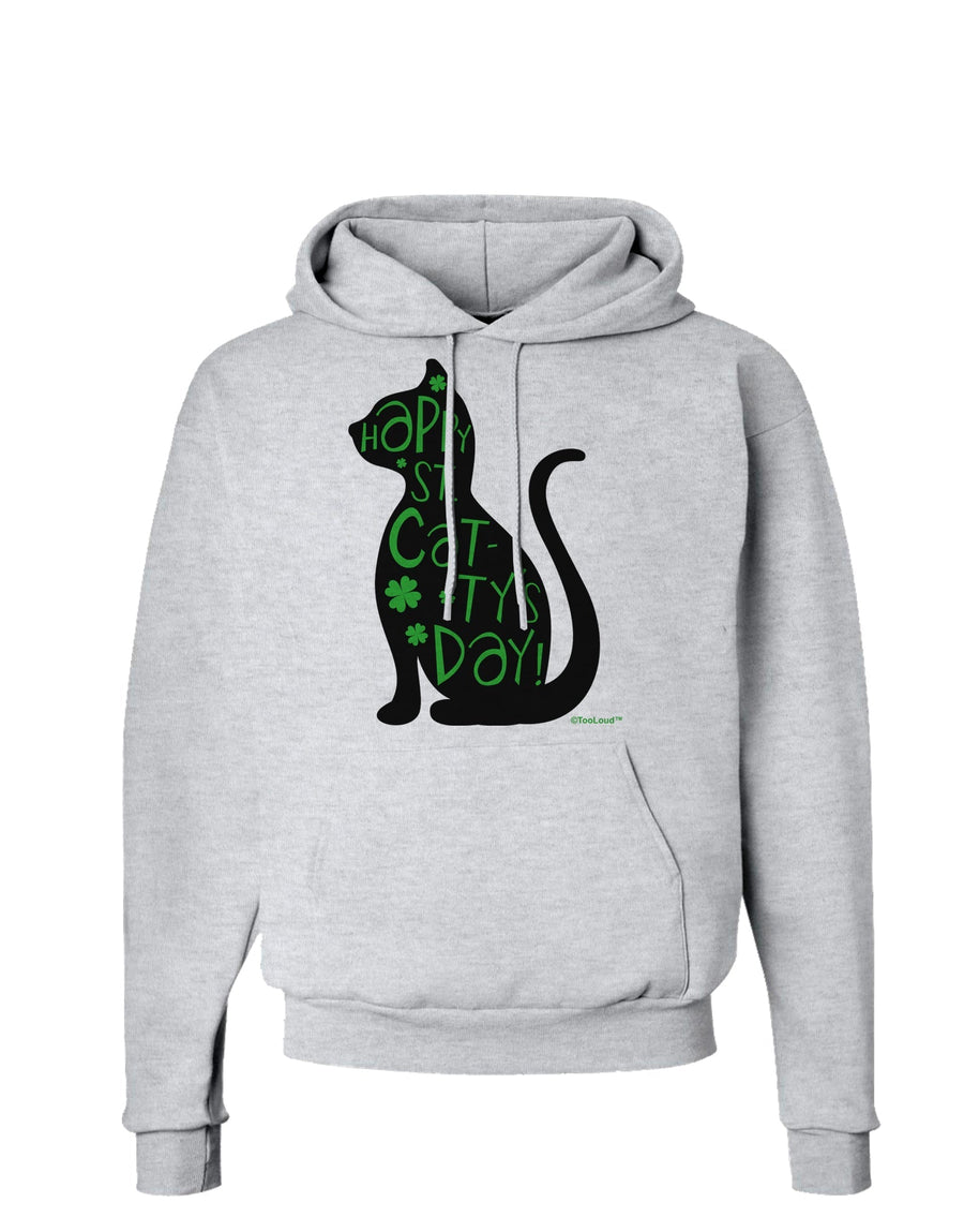 Happy St. Catty's Day - St. Patrick's Day Cat Hoodie Sweatshirt by TooLoud-Hoodie-TooLoud-White-Small-Davson Sales