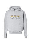 Happy Three Kings Day - 3 Crowns Hoodie Sweatshirt by TooLoud-Hoodie-TooLoud-AshGray-Small-Davson Sales