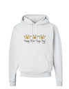 Happy Three Kings Day - 3 Crowns Hoodie Sweatshirt by TooLoud-Hoodie-TooLoud-White-Small-Davson Sales