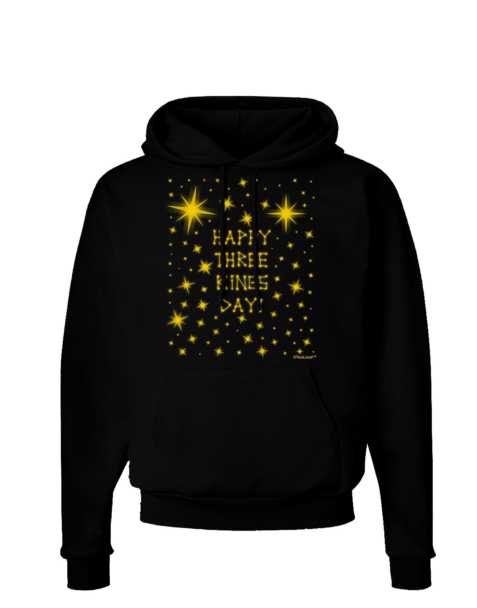 Happy Three Kings Day - Shining Stars Dark Hoodie Sweatshirt by TooLoud-Hoodie-TooLoud-Black-Small-Davson Sales