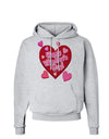 Happy Valentine's Day Romantic Hearts Hoodie Sweatshirt-Hoodie-TooLoud-AshGray-Small-Davson Sales