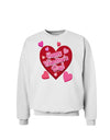 Happy Valentine's Day Romantic Hearts Sweatshirt-Sweatshirts-TooLoud-White-Small-Davson Sales