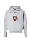 Happy Wholidays Winter Owl With Earmuffs Hoodie Sweatshirt-Hoodie-TooLoud-AshGray-Small-Davson Sales