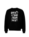 Hardcore Feminist Adult Dark Sweatshirt-Sweatshirts-TooLoud-Black-Small-Davson Sales