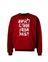 Hardcore Feminist Adult Dark Sweatshirt-Sweatshirts-TooLoud-Deep-Red-Small-Davson Sales