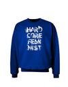 Hardcore Feminist Adult Dark Sweatshirt-Sweatshirts-TooLoud-Deep-Royal-Blue-Small-Davson Sales