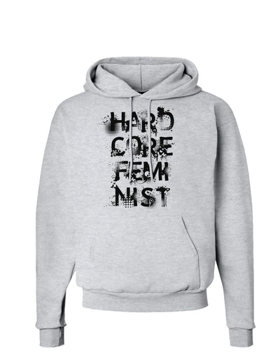 Hardcore Feminist Hoodie Sweatshirt-Hoodie-TooLoud-AshGray-Small-Davson Sales