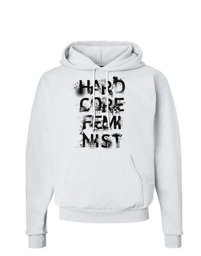 Hardcore Feminist Hoodie Sweatshirt-Hoodie-TooLoud-White-Small-Davson Sales