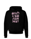 Hardcore Feminist - Pink Dark Hoodie Sweatshirt-Hoodie-TooLoud-Black-Small-Davson Sales