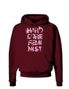 Hardcore Feminist - Pink Dark Hoodie Sweatshirt-Hoodie-TooLoud-Maroon-Small-Davson Sales