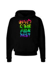 Hardcore Feminist - Rainbow Dark Hoodie Sweatshirt-Hoodie-TooLoud-Black-Small-Davson Sales