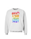 Hardcore Feminist - Rainbow Sweatshirt-Sweatshirts-TooLoud-White-Small-Davson Sales