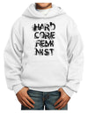 Hardcore Feminist Youth Hoodie Pullover Sweatshirt-Youth Hoodie-TooLoud-White-XS-Davson Sales