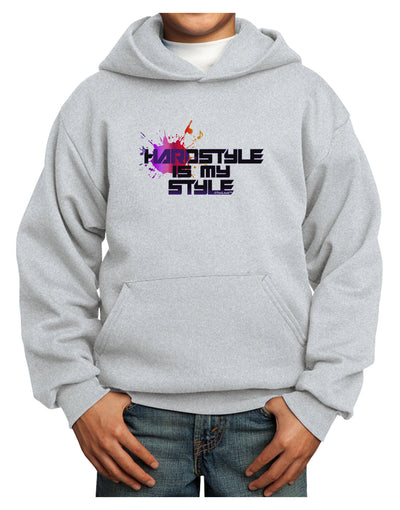 Hardstyle Is My Style Youth Hoodie Pullover Sweatshirt-Youth Hoodie-TooLoud-Ash-XS-Davson Sales