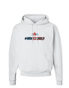 Hashtag 4th Of July Hoodie Sweatshirt-Hoodie-TooLoud-White-Small-Davson Sales