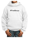 Hashtag Free Bacon Youth Hoodie Pullover Sweatshirt-Youth Hoodie-TooLoud-White-XS-Davson Sales