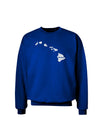 Hawaii - United States Shape Adult Dark Sweatshirt by TooLoud-Sweatshirts-TooLoud-Deep-Royal-Blue-Small-Davson Sales