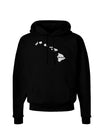 Hawaii - United States Shape Dark Hoodie Sweatshirt by TooLoud-Hoodie-TooLoud-Black-Small-Davson Sales