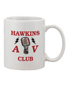 Hawkins AV Club 11 oz Coffee Mug - Expertly Crafted by TooLoud-11 OZ Coffee Mug-TooLoud-White-Davson Sales
