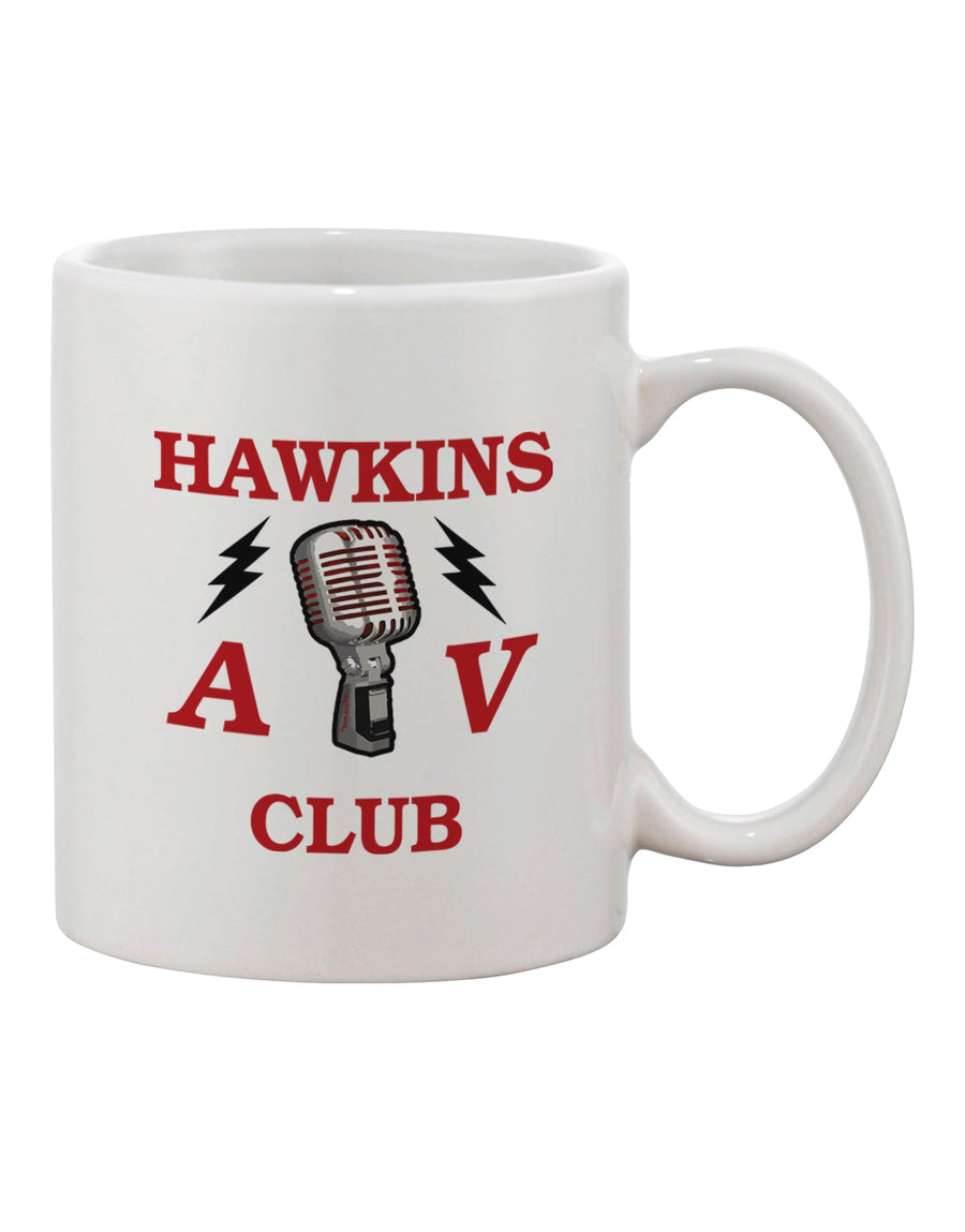 Hawkins AV Club 11 oz Coffee Mug - Expertly Crafted by TooLoud-11 OZ Coffee Mug-TooLoud-White-Davson Sales